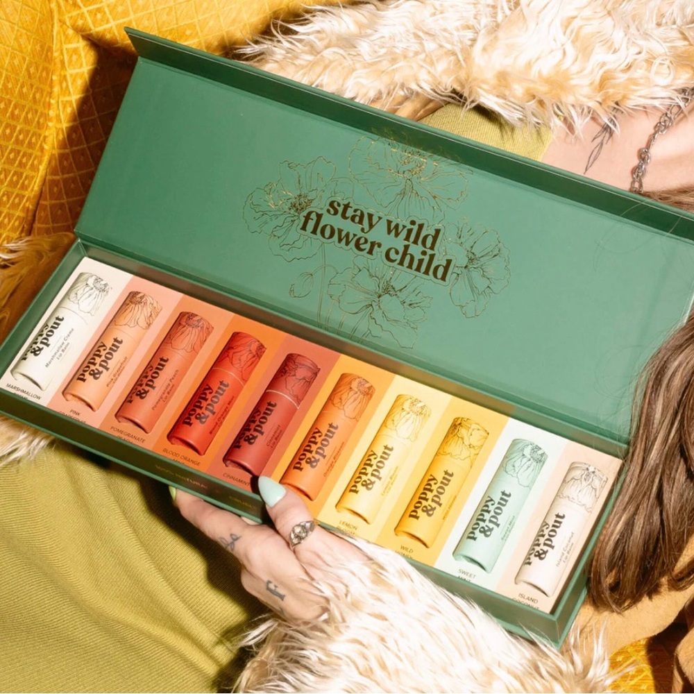 Poppy & Pout Gift Set The Original Classics Jumbo Lip Balm 10 Pack - Picture 2 of 6
